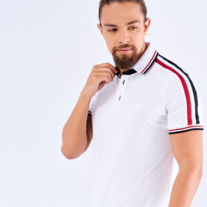 Camisa polo hombre blanca